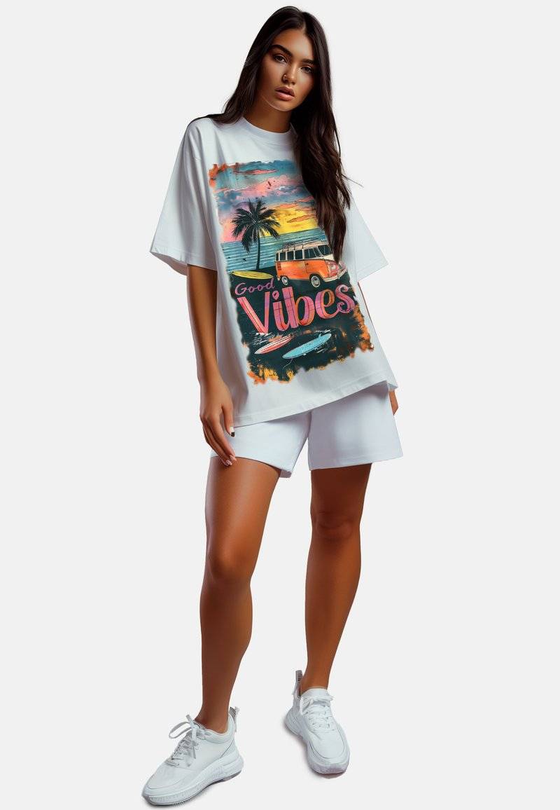 Reichstadt Reichstadt 24RSW057 SURFSIDE-VIBES - Print T-shirt - surfside vibes Verkauf