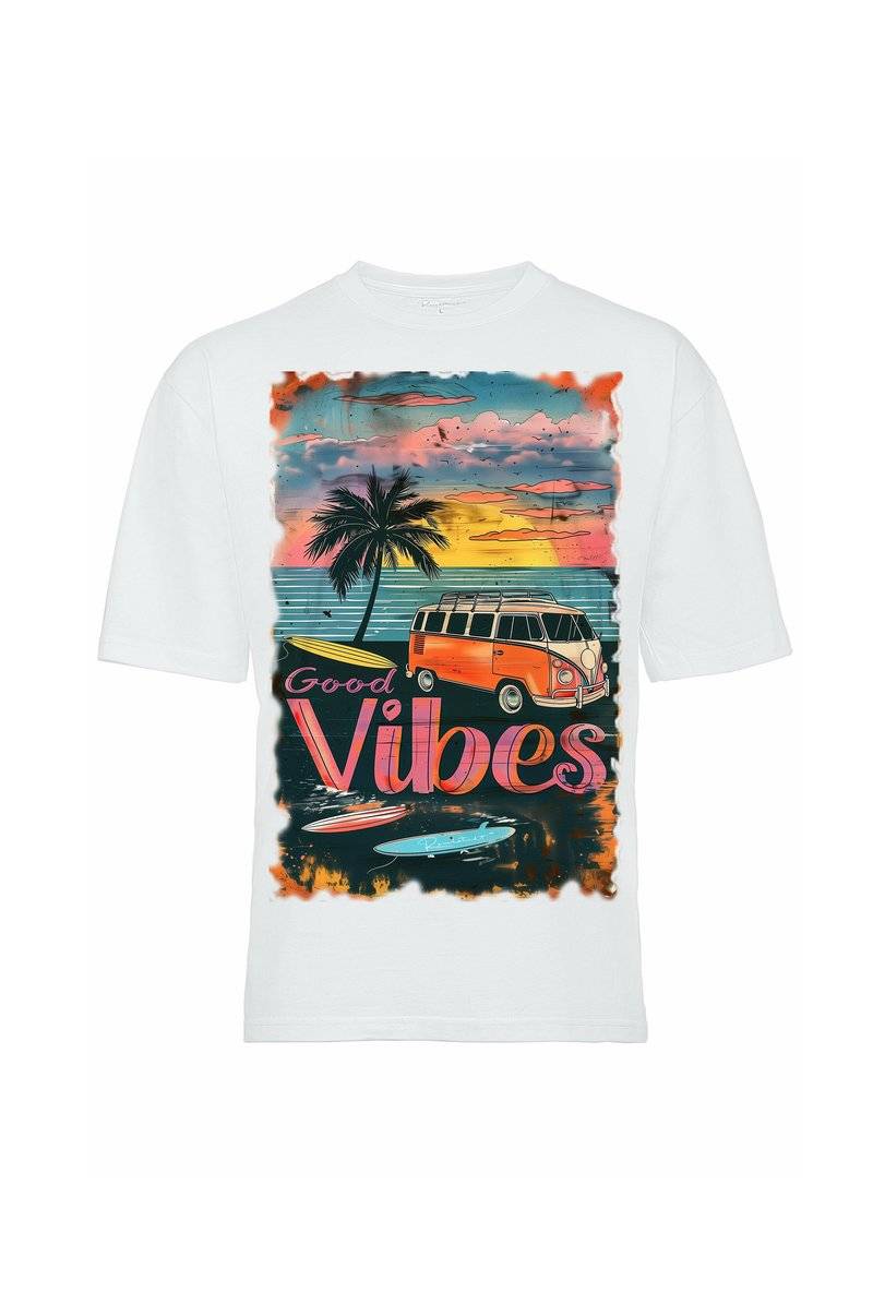 Reichstadt Reichstadt 24RSW057 SURFSIDE-VIBES - Print T-shirt - surfside vibes Verkauf