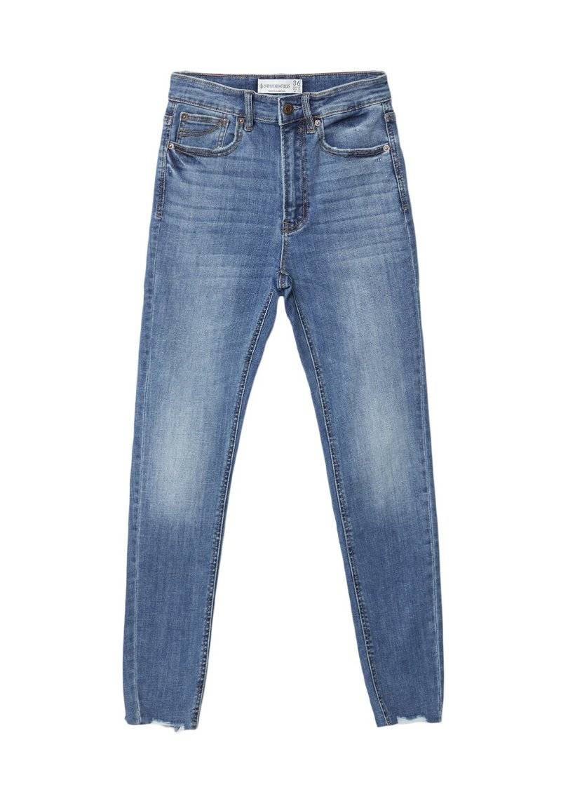 Stradivarius Stradivarius Jeans Skinny Fit - blue denim Günstiger Verkauf