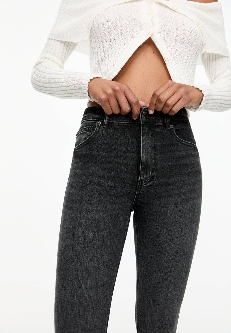PULL&BEAR PULL&BEAR MID-RISE - Jeans Skinny Fit - grey Fabrikverkauf