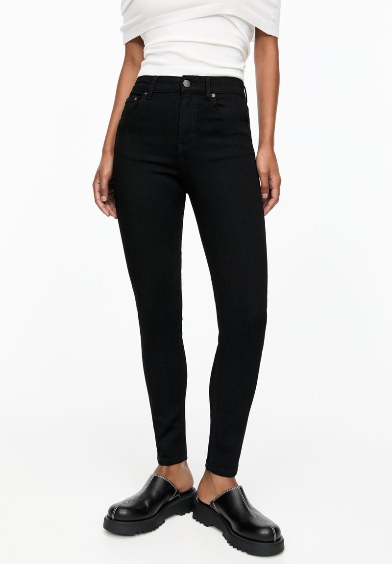 PULL&BEAR PULL&BEAR MID-RISE - Jeans Skinny Fit - black Blitzverkäufe