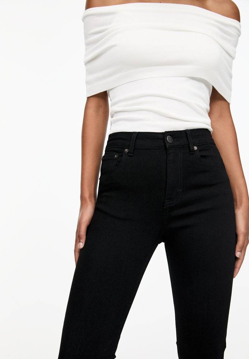 PULL&BEAR PULL&BEAR MID-RISE - Jeans Skinny Fit - black Blitzverkäufe