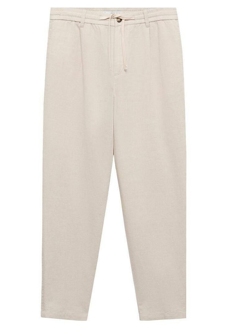 Mango Mango ROMELINO - Trousers - ecru Limitierter Zeitrabatt