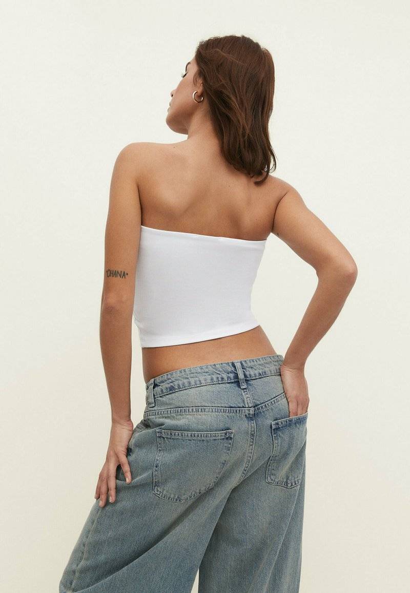 Stradivarius Stradivarius Top - white Fabrik Onlineshop