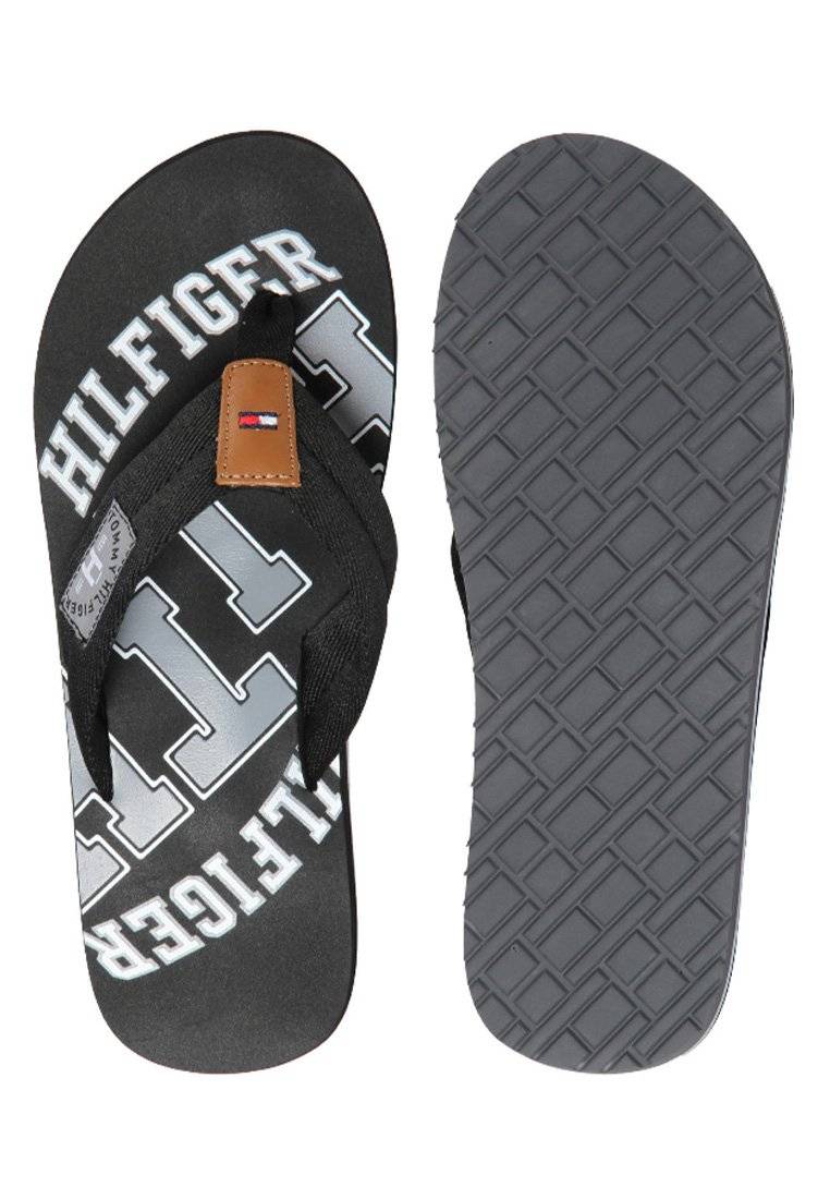 Tommy Hilfiger Tommy Hilfiger HERREN - T-bar sandals - black Tiefpreis