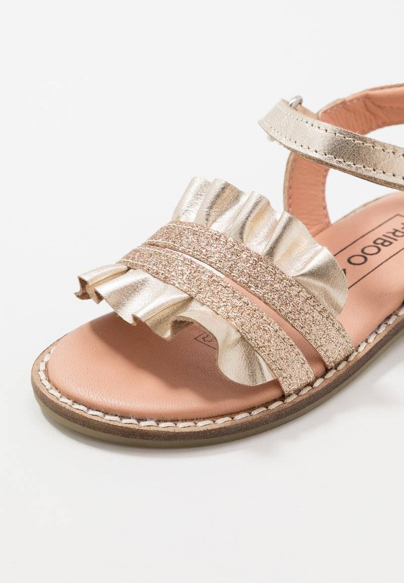 Friboo Friboo LEATHER - Sandals - gold Riesige Rabatte