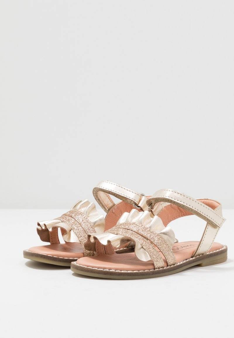 Friboo Friboo LEATHER - Sandals - gold Riesige Rabatte