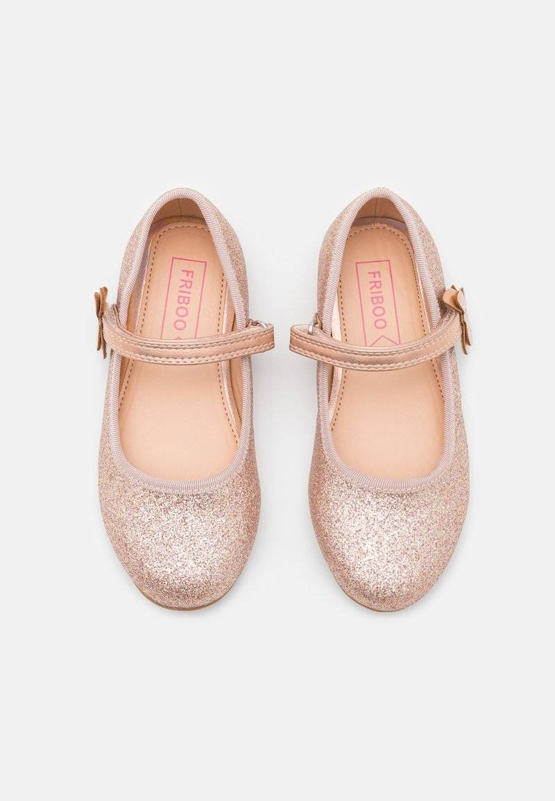 Friboo Friboo Ankle strap ballet pumps - rose gold Rabatte dieses Monats