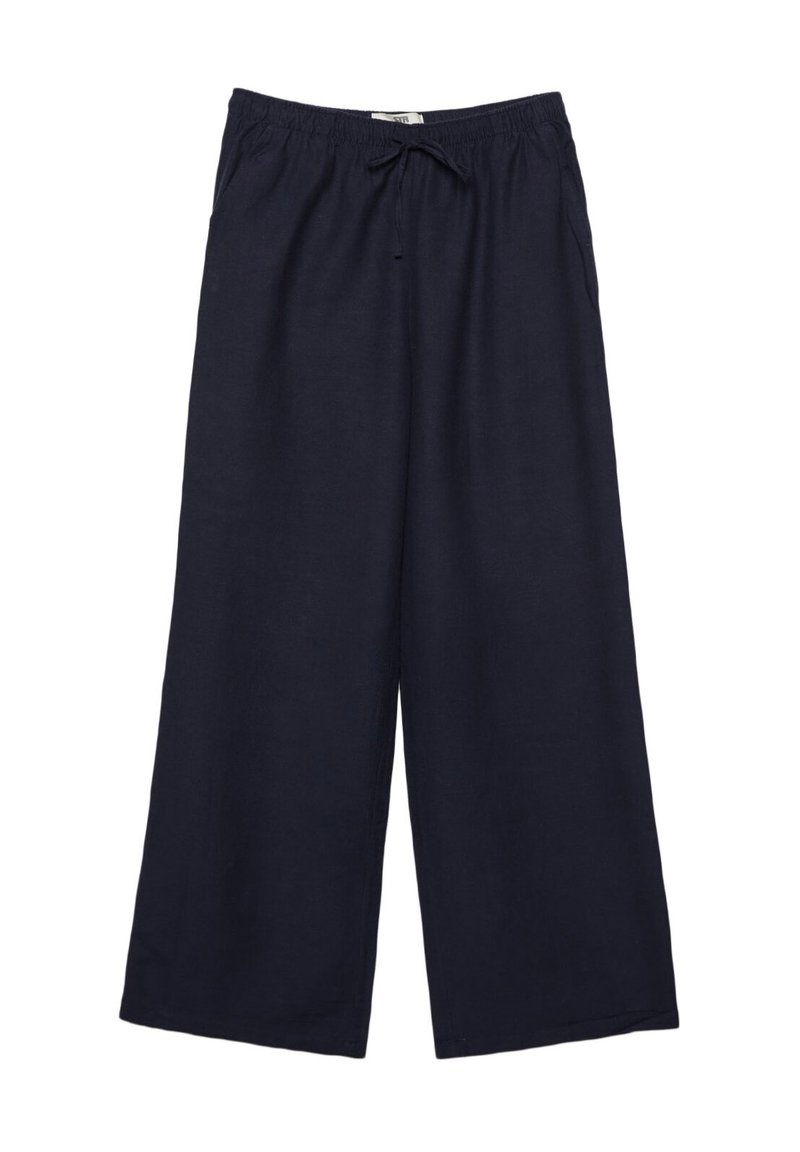 Stradivarius Stradivarius LOOSE-FITTING - Trousers - dark blue Tägliche Deals