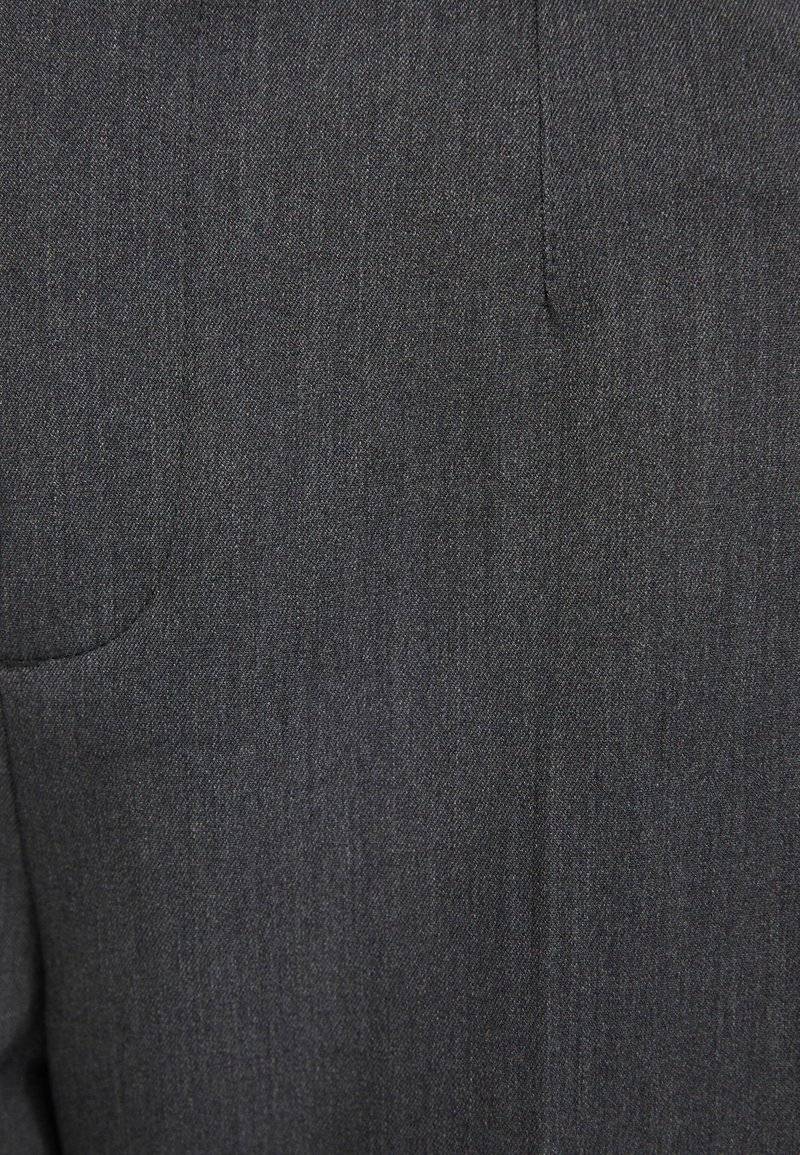 Bershka Bershka WIDE-LEG TAILORED - Trousers - mottled dark grey VIP-Rabatte