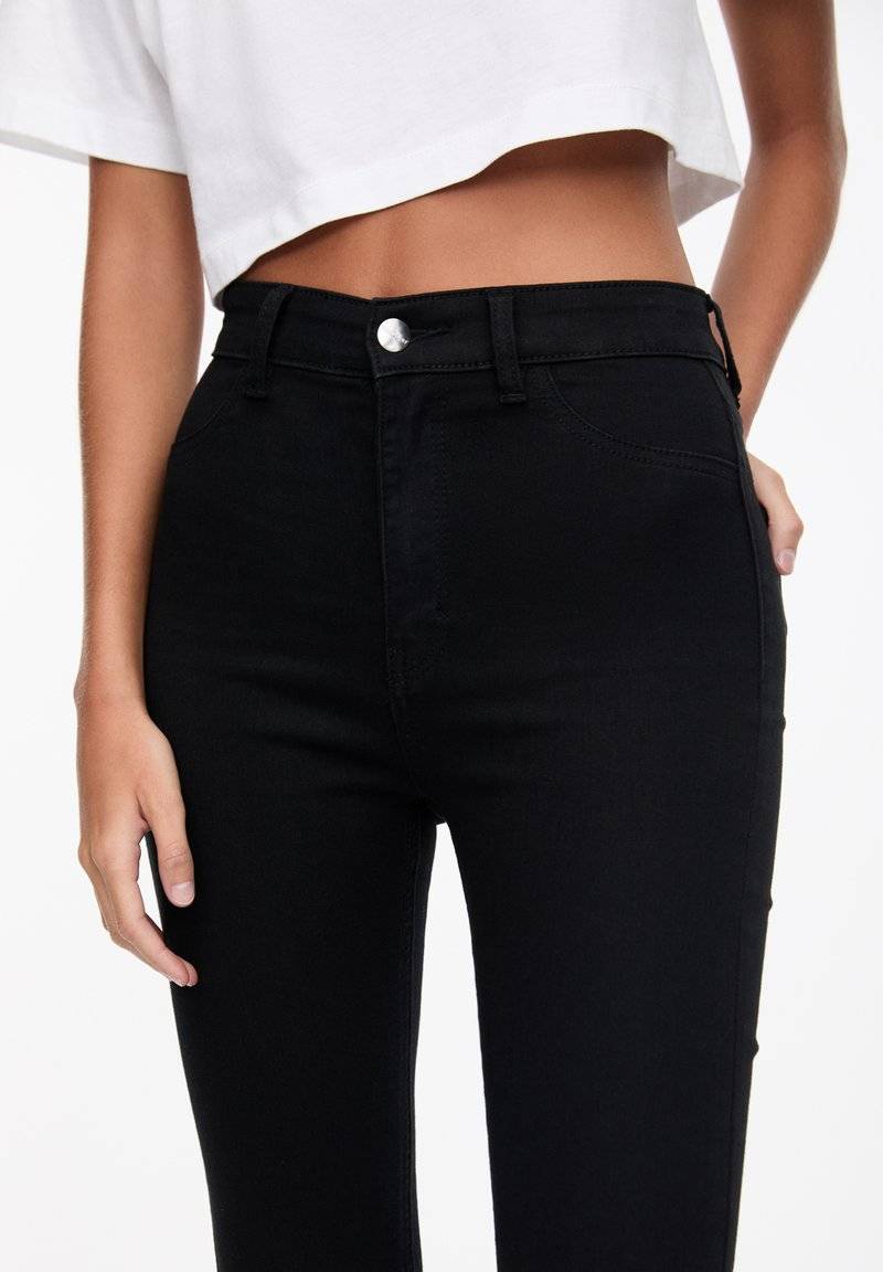 PULL&BEAR PULL&BEAR HIGH WAIST - Jeans Skinny Fit - black Tiefpreis