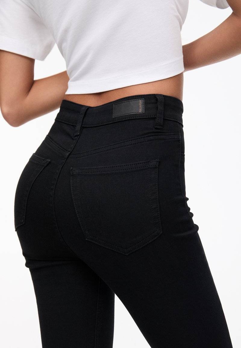 PULL&BEAR PULL&BEAR HIGH WAIST - Jeans Skinny Fit - black Tiefpreis