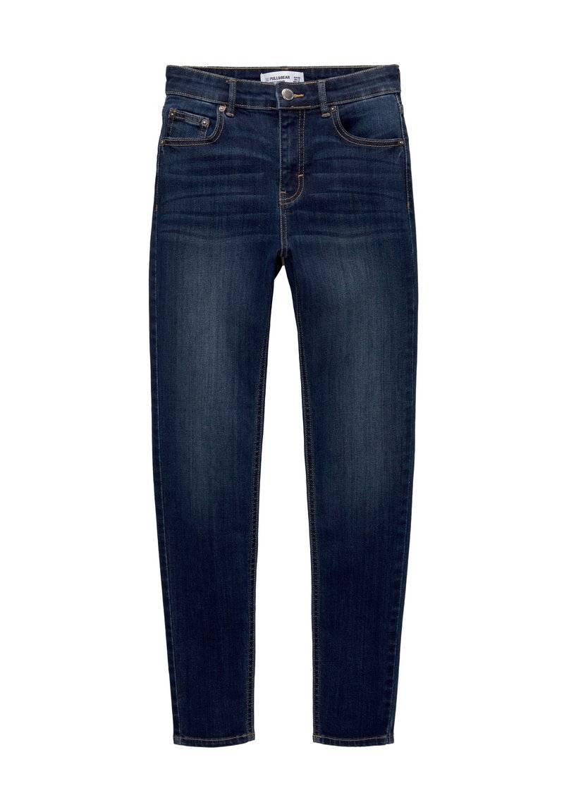 PULL&BEAR PULL&BEAR MID-RISE - Jeans Skinny Fit - dark blue Bis zu 50% Rabatt
