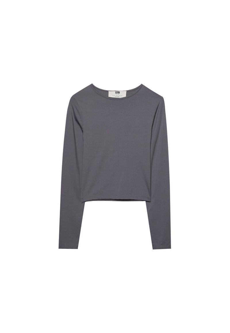 Stradivarius Stradivarius Long sleeved top - dark grey Vierteljährliche Förderung