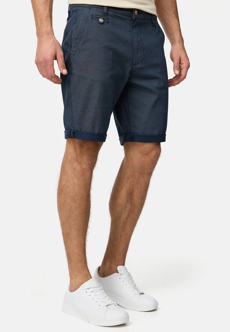 INDICODE JEANS INDICODE JEANS CUBA - Shorts - mottled blue Super Rabatt
