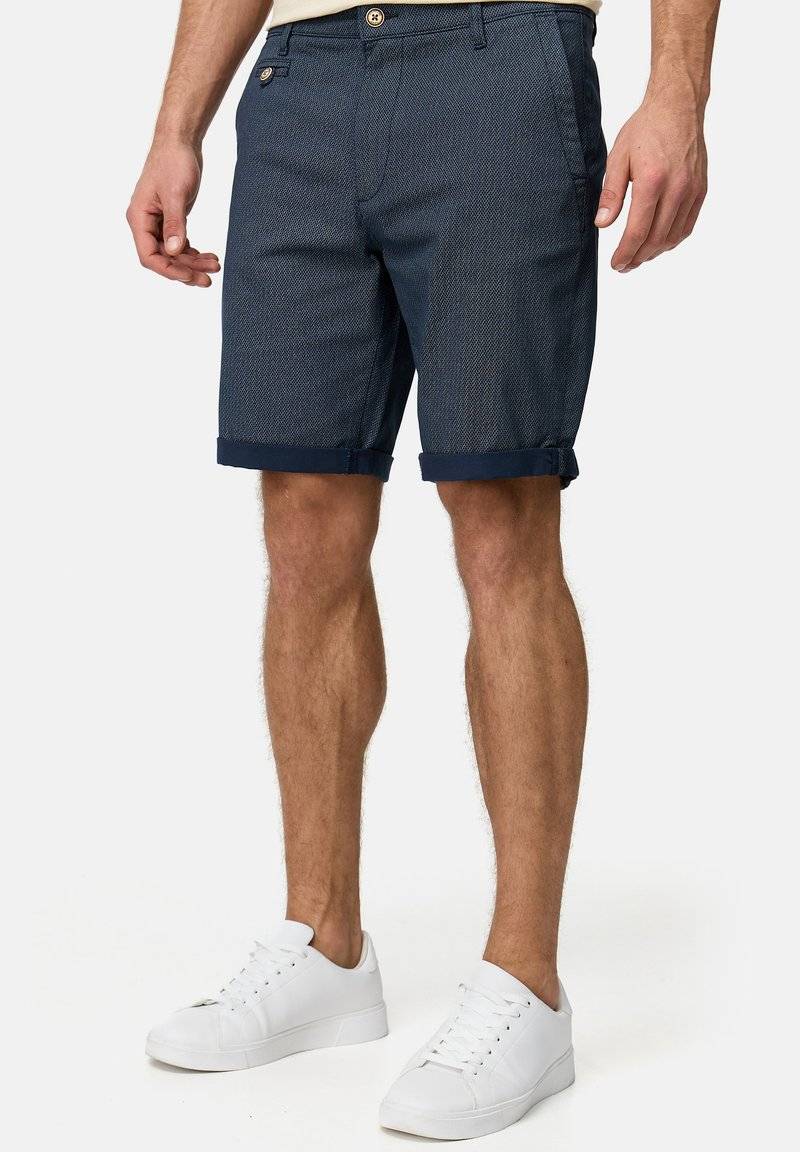 INDICODE JEANS INDICODE JEANS CUBA - Shorts - mottled blue Super Rabatt