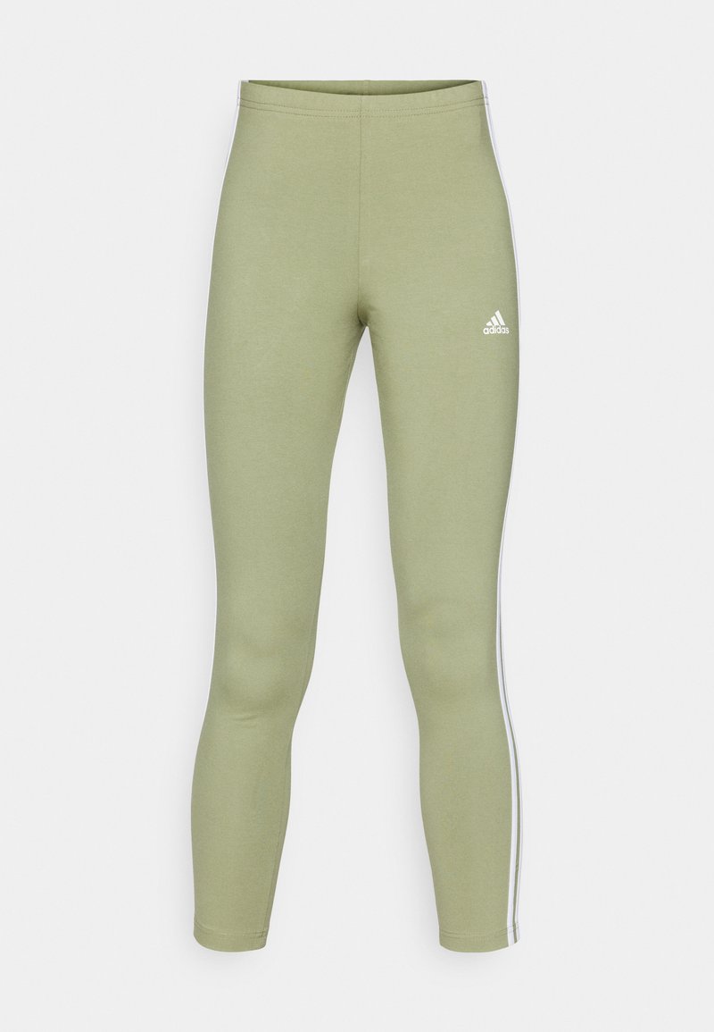 adidas Sportswear adidas Sportswear ESSENTIALS 3 STRIPES HIGH WAISTED - Leggings - tent green Günstiger Verkauf
