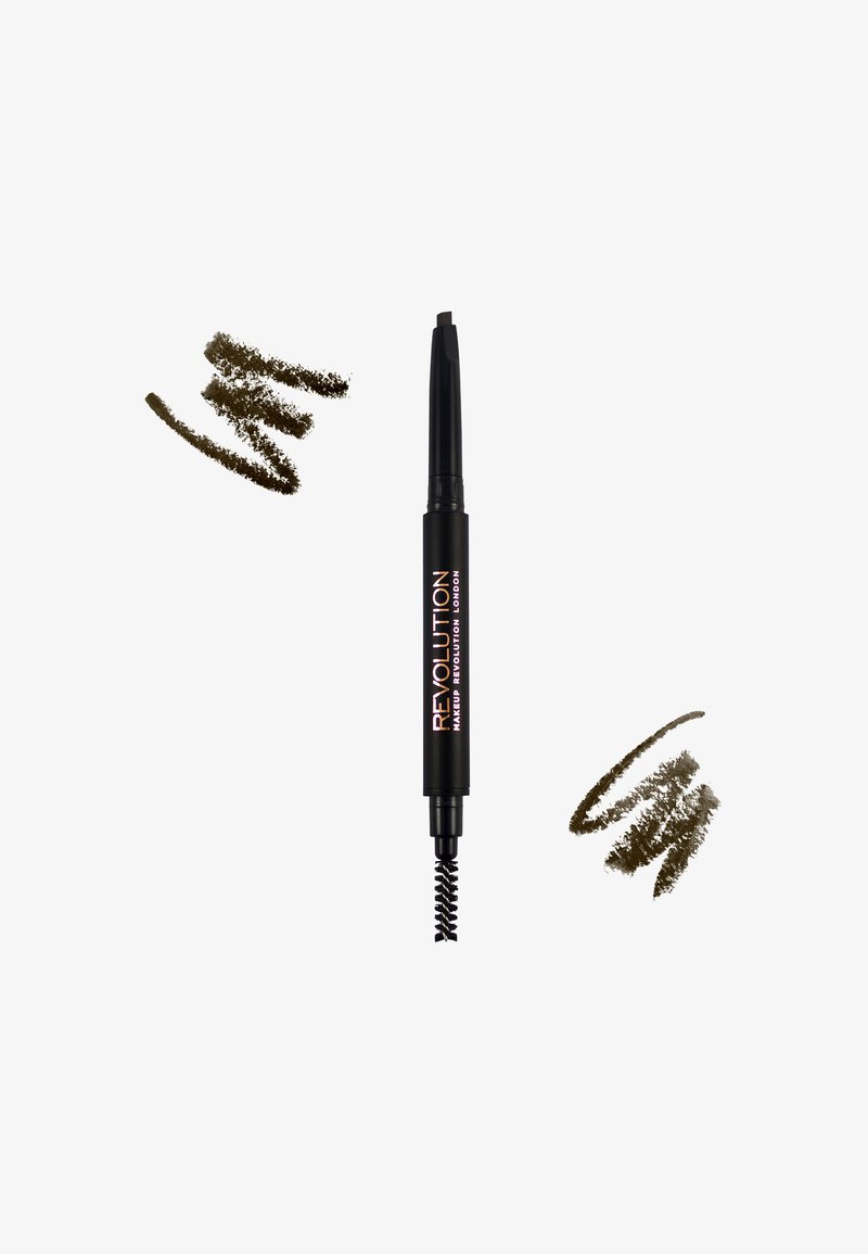 Makeup Revolution Makeup Revolution REVOLUTION DUO BROW DEFINER PENCIL - Eyebrow pencil - medium brown Bis zu 65% Rabatt