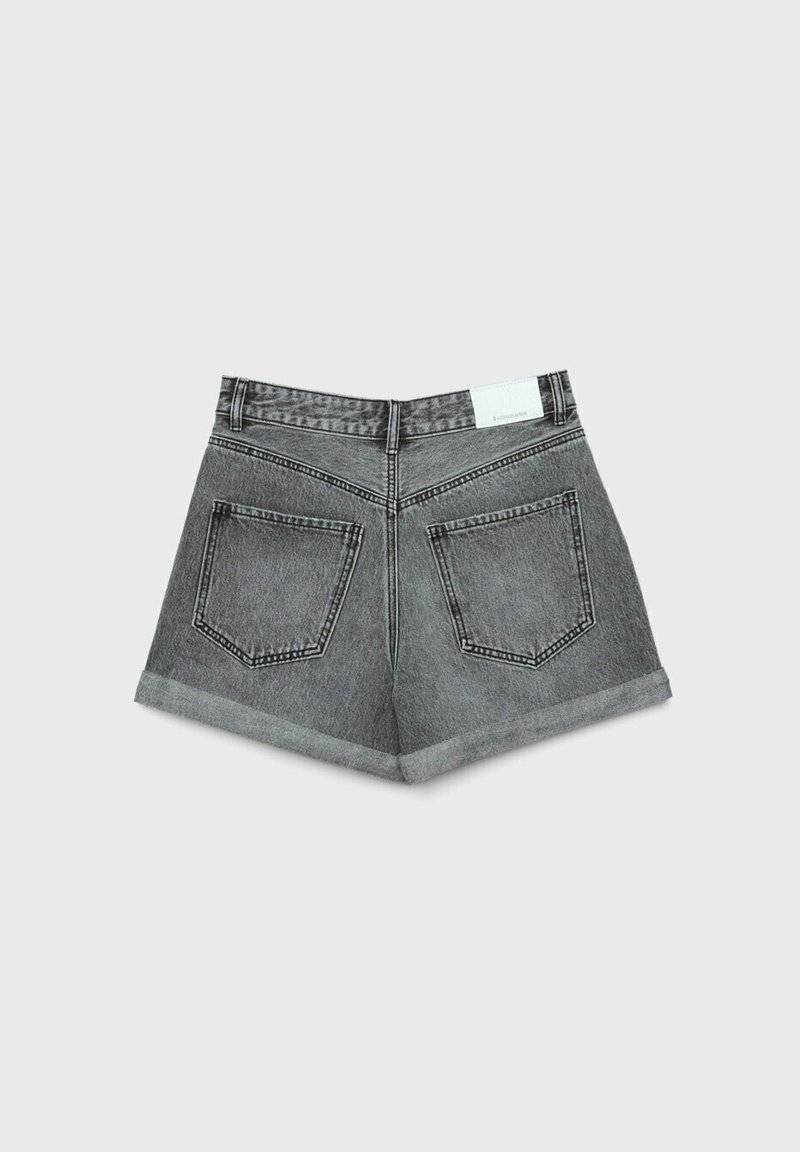 Stradivarius Stradivarius MOM - Denim shorts - grey denim Rabatte dieses Monats