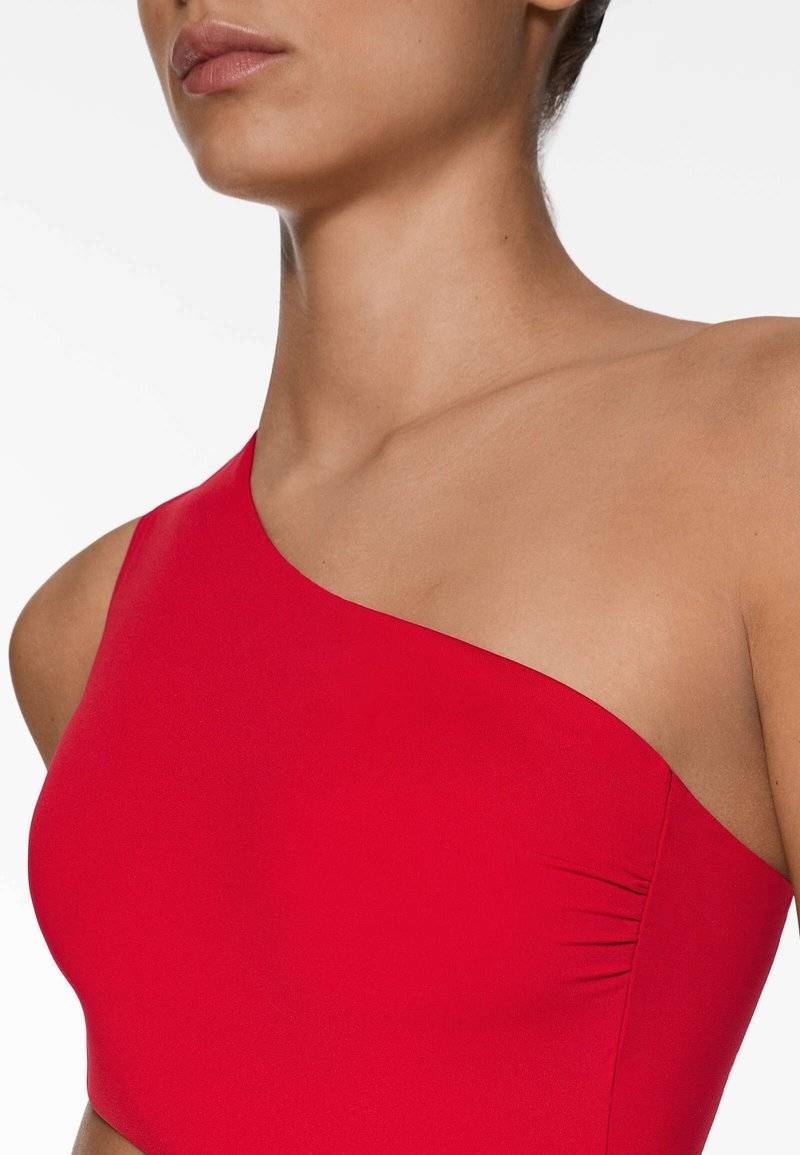 OYSHO OYSHO ASYMMETRIC - Swimsuit - red Verkauf
