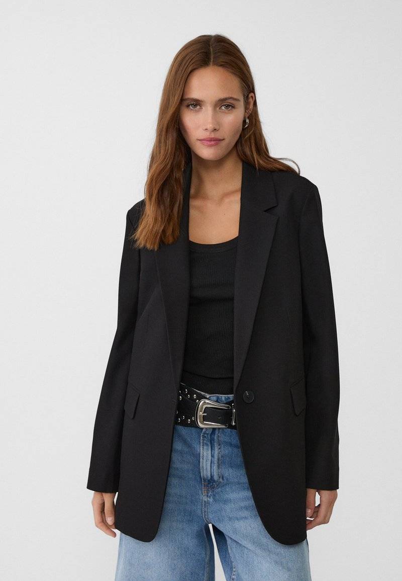 Stradivarius Stradivarius REGULAR FIT - Short coat - black im Angebot