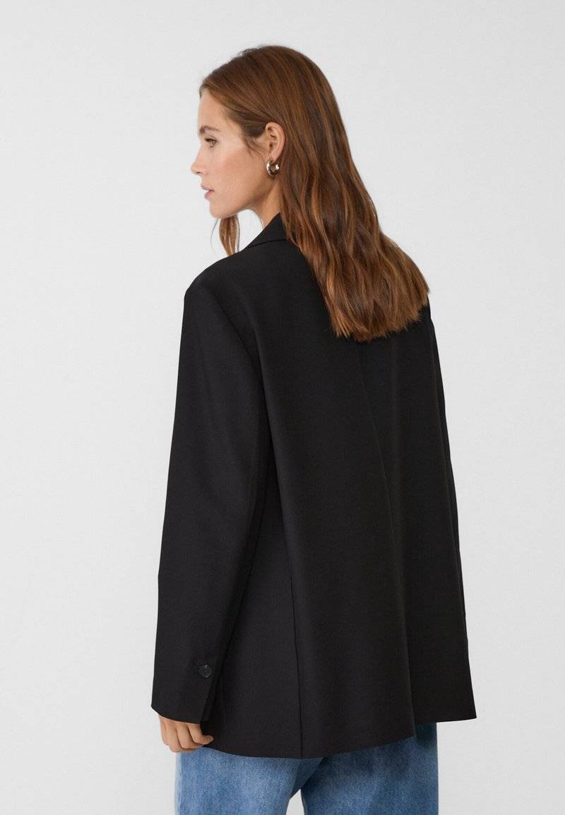 Stradivarius Stradivarius REGULAR FIT - Short coat - black im Angebot