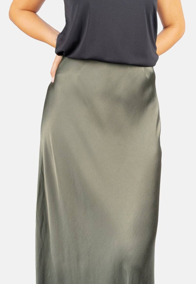 Seasons of April Seasons of April LILLY - Maxi skirt - khaki Schlussverkauf