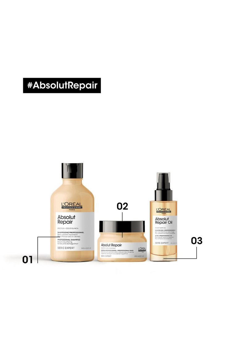 L'OREAL PROFESSIONNEL L'OREAL PROFESSIONNEL ABSOLUT REPAIR SHAMPOO FOR DRY & DAMAGED HAIR - Shampoo Neuheiten