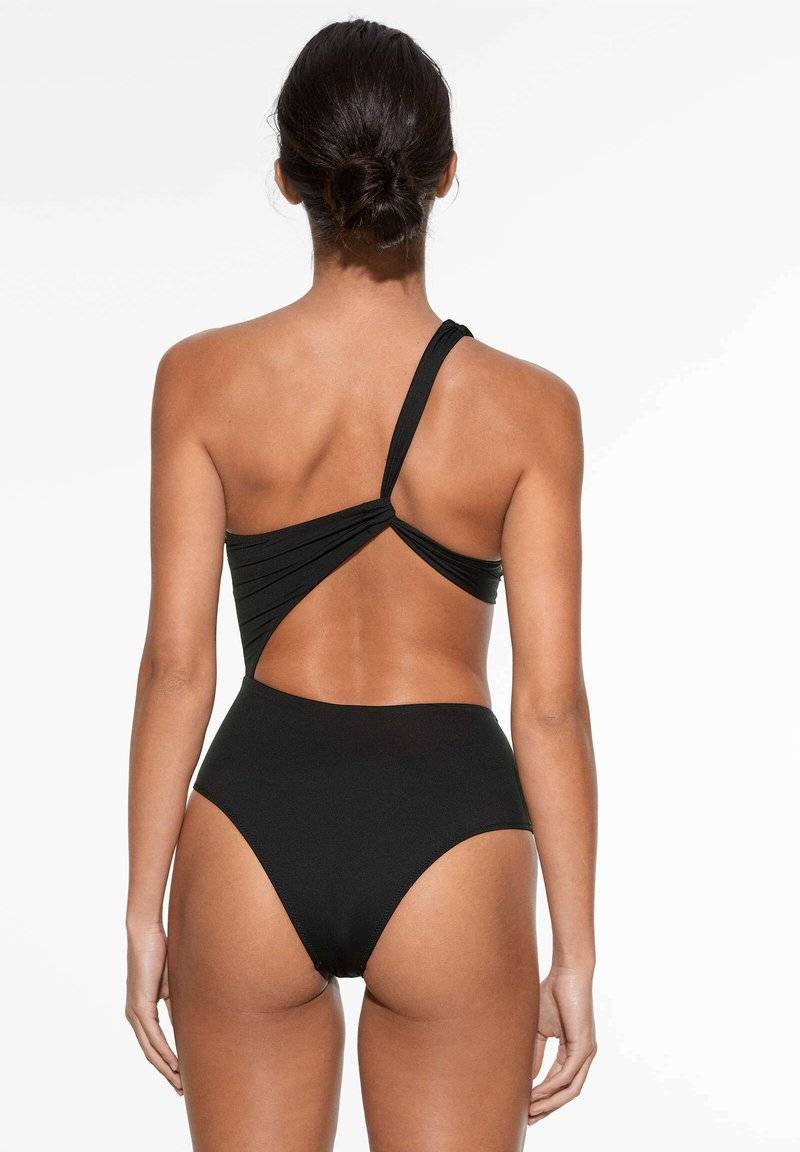 OYSHO OYSHO ASYMMETRIC - Swimsuit - black Limitierter Zeitrabatt