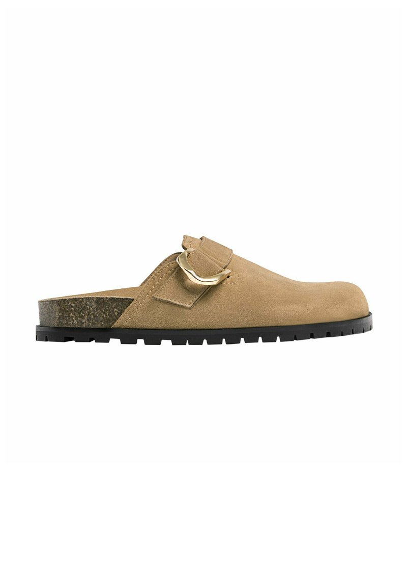 Stradivarius Stradivarius WITH BUCKLE DETAILS - Clogs - beige Saisonschlussverkauf