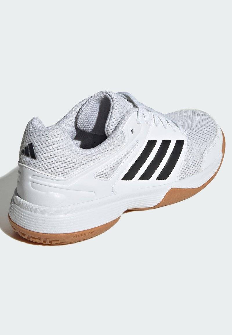 adidas Performance adidas Performance SPEEDCOURT INDOOR KIDS - Stability running shoes - cloud white core black gum Valentinstagsangebot
