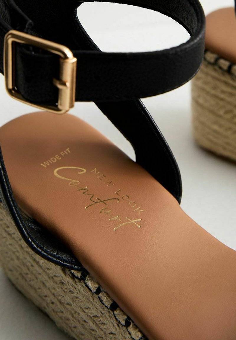 New Look New Look Espadrilles - black Große Rabatte