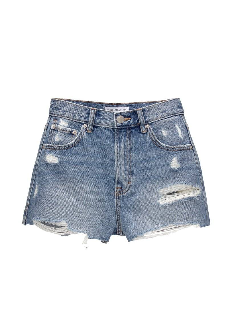 PULL&BEAR PULL&BEAR Denim shorts - blue denim Riesige Rabatte