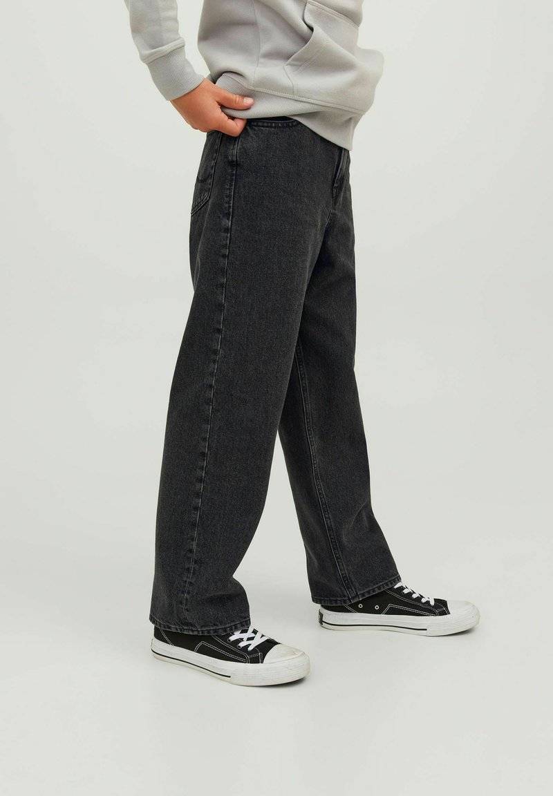 Jack & Jones Junior Jack & Jones Junior ALEX ORIGINAL MF BAGGY - Flared Jeans - black denim 2025