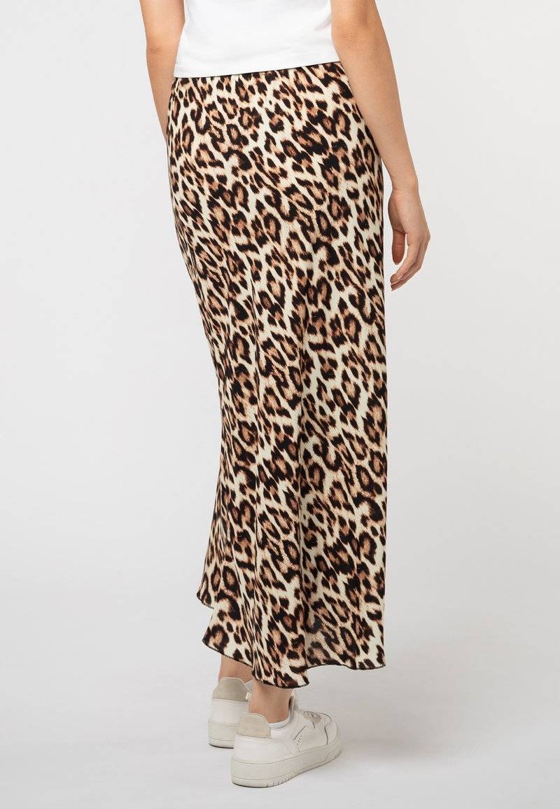 Sublevel Sublevel LEOPARDEN - Maxi skirt - middle brown Online