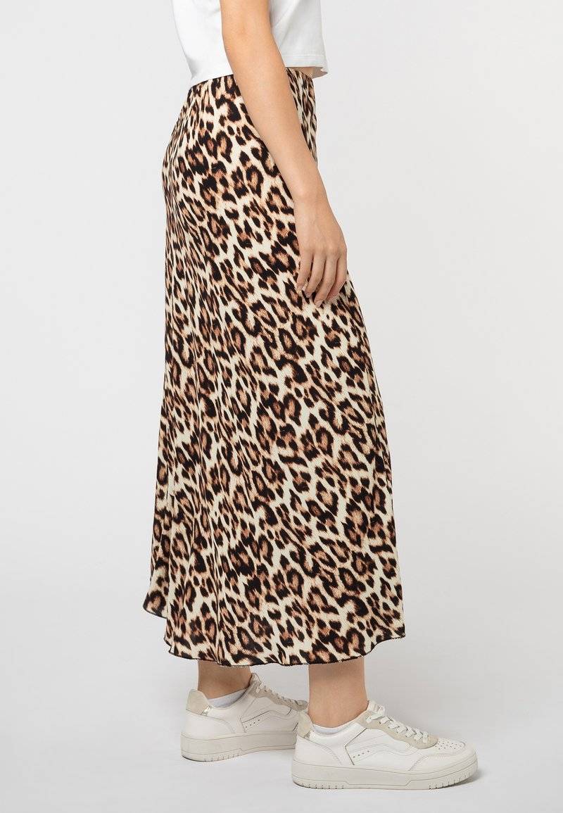 Sublevel Sublevel LEOPARDEN - Maxi skirt - middle brown Online