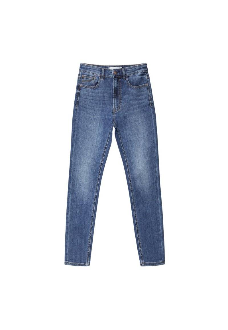 Stradivarius Stradivarius Jeans Skinny Fit - blue black denim Meist gekauft