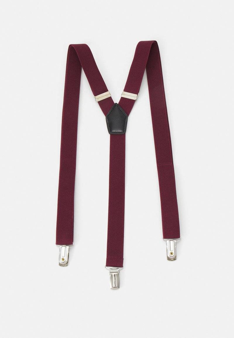Pier One Pier One SUSPENDER/HOSENTRÄGER SET - Pocket square - bordeaux Kostenloser Versand