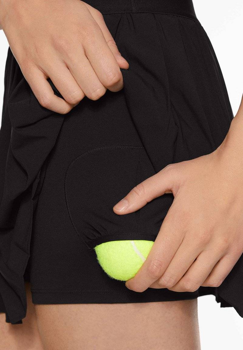 OYSHO OYSHO PLEATED COMPRESSIVE - Sports skirt - black Flash Sale