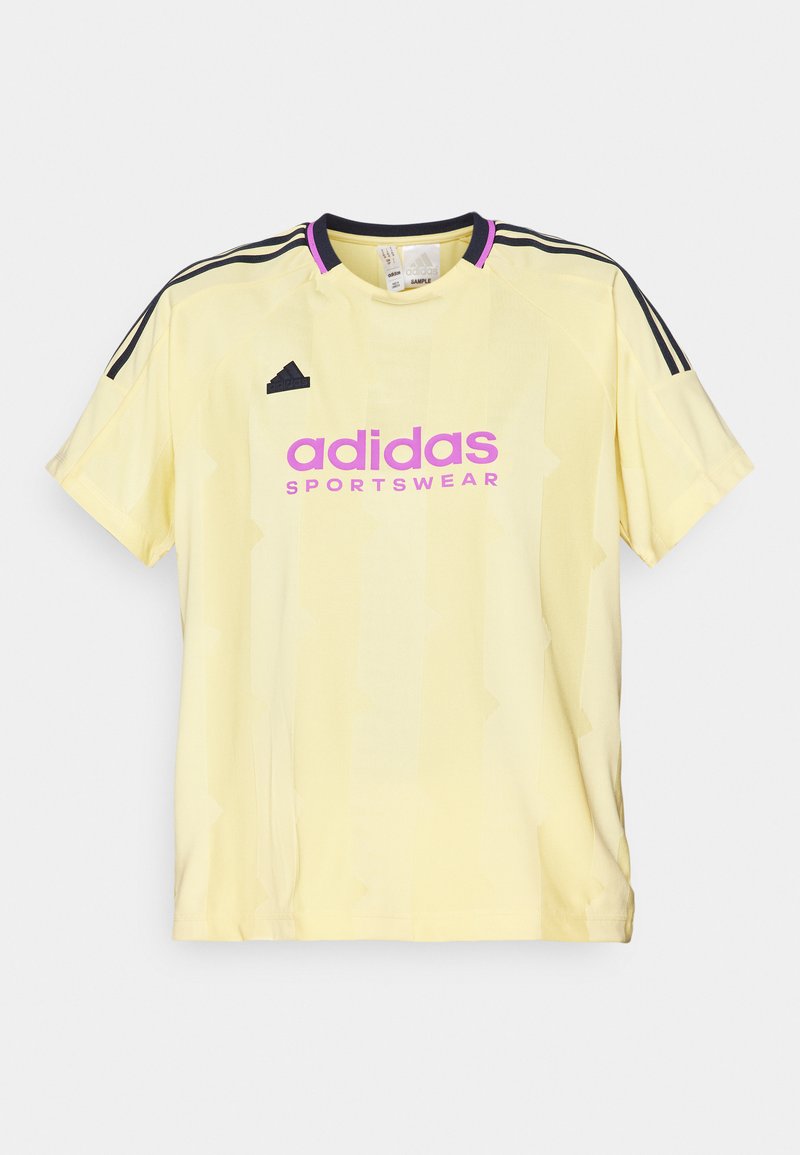 adidas Sportswear adidas Sportswear TIRO CUT STRIPES BOYFRIEND - Print T-shirt - almost yellow Black Friday
