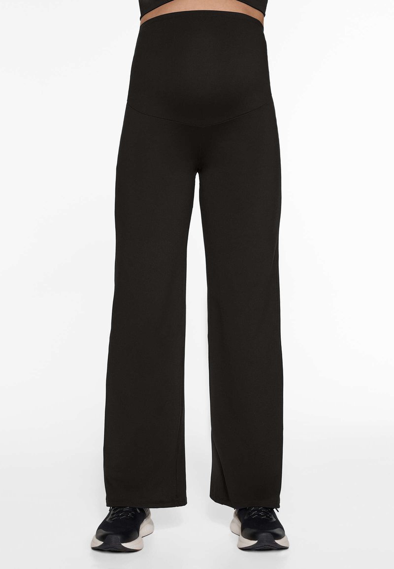 OYSHO OYSHO COMFORTLUX MATERNITY STRAIGHT-LEG - Trousers - black Jubiläumsangebot