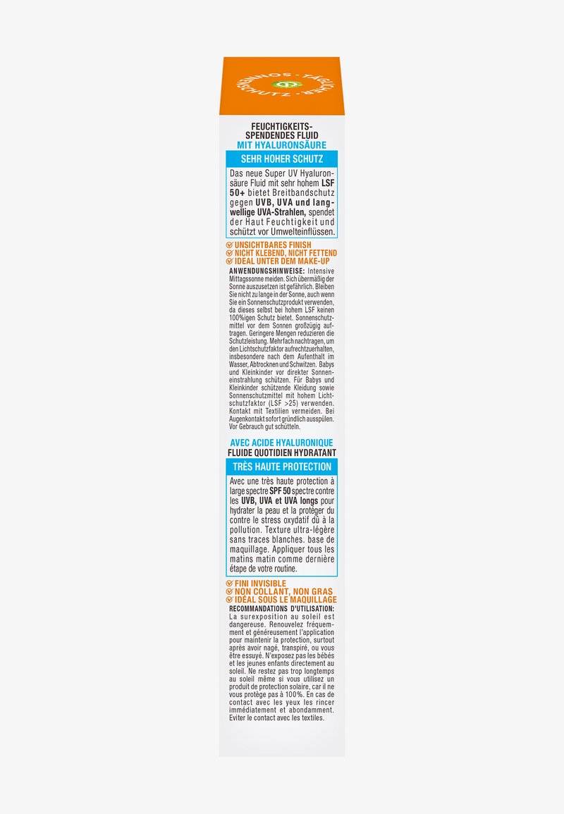 Garnier Garnier SUNSCREEN FLUID WITH SPF 50+ - Sun protection VIP-Rabatte