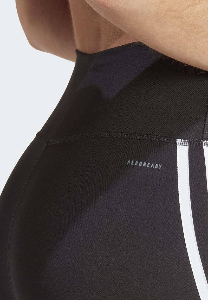 adidas Performance adidas Performance ESSENTIALS 3-STRIPES HIGH-WAISTED 7/8 - Leggings - black Kostenloser Versand international
