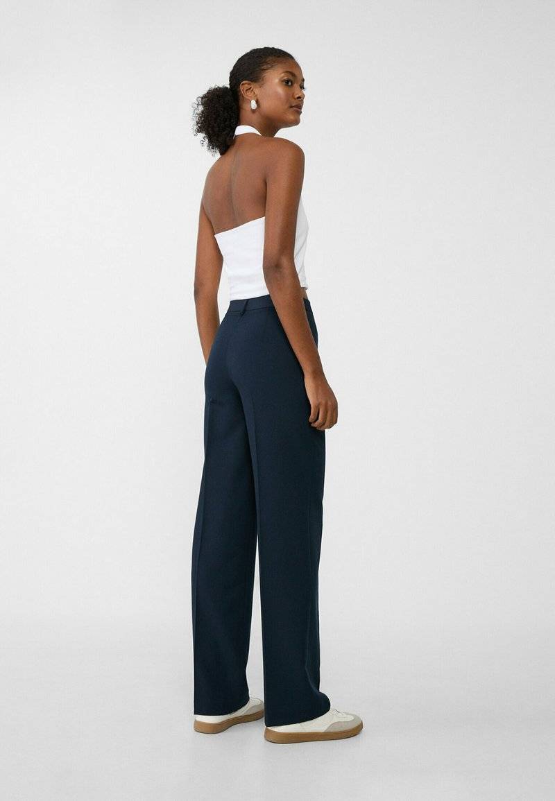Stradivarius Stradivarius Trousers - dark blue Günstig kaufen