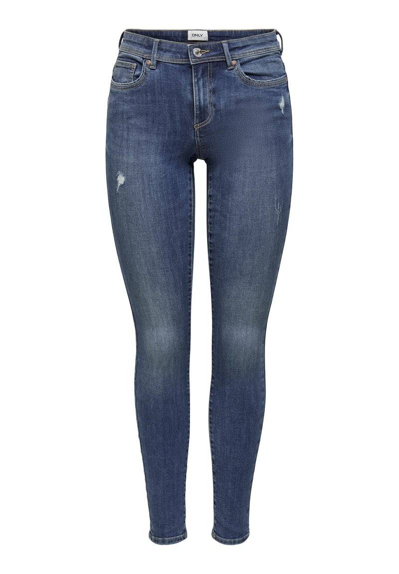 ONLY ONLY ONLWAUW LIFE MID - Jeans Skinny Fit - medium blue denim Zeitlich begrenztes Angebot