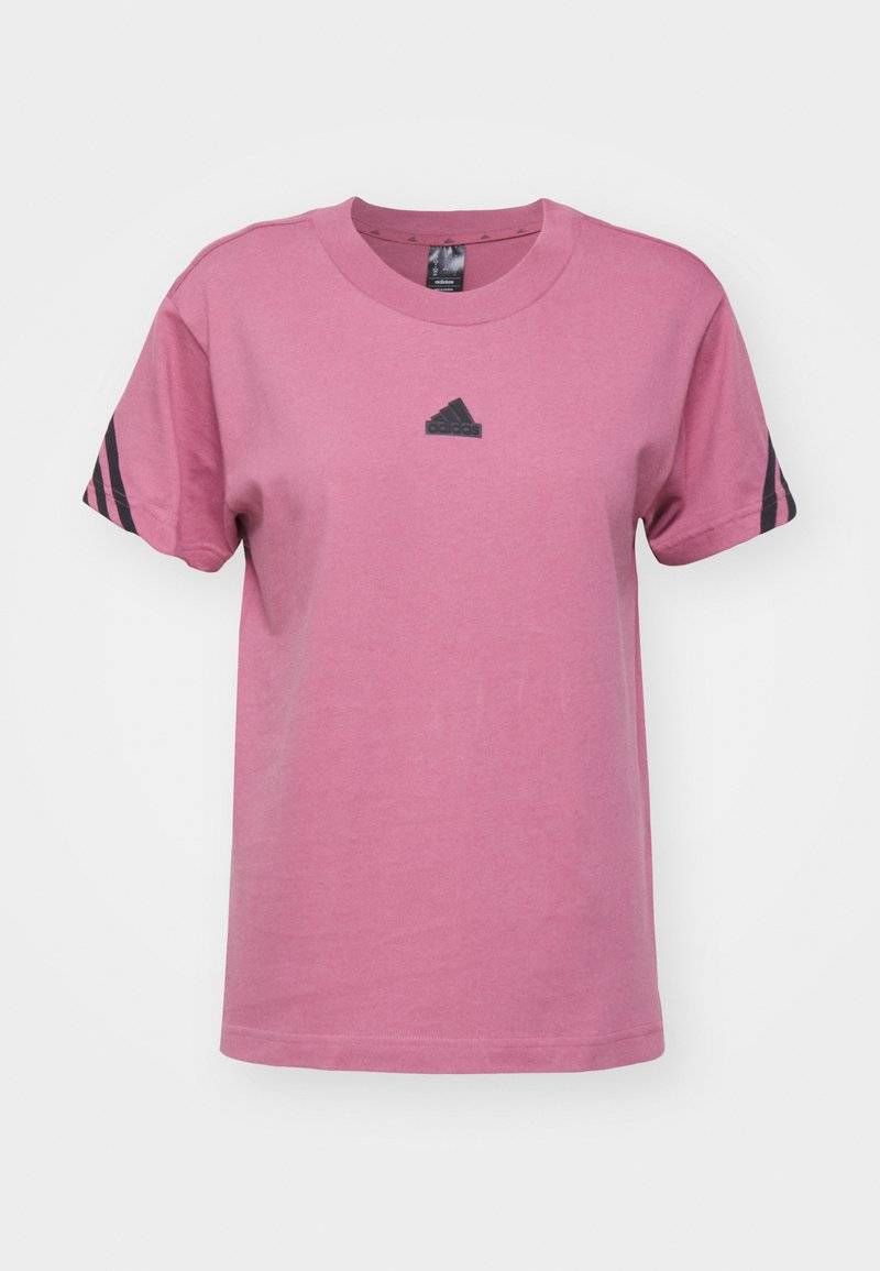 adidas Sportswear adidas Sportswear FUTURE ICONS THREE STRIPES - Print T-shirt - preloved crimson Clearance-Verkauf