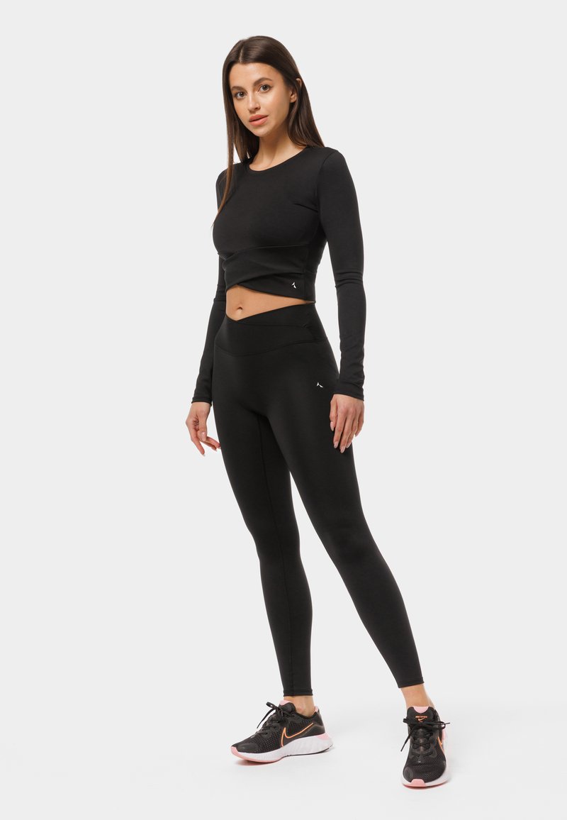 carpatree carpatree CROSSOVER HIGHWAIST - Leggings - black Verkauf