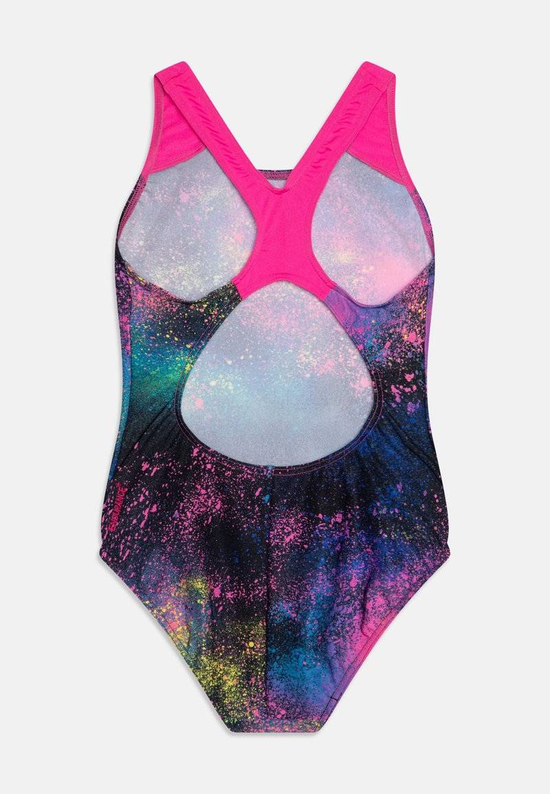 Speedo Speedo GIRLS DIGITAL SPLASHBACK - Swimsuit - black/flare pink/bolt/lemon drizzle Hotsell
