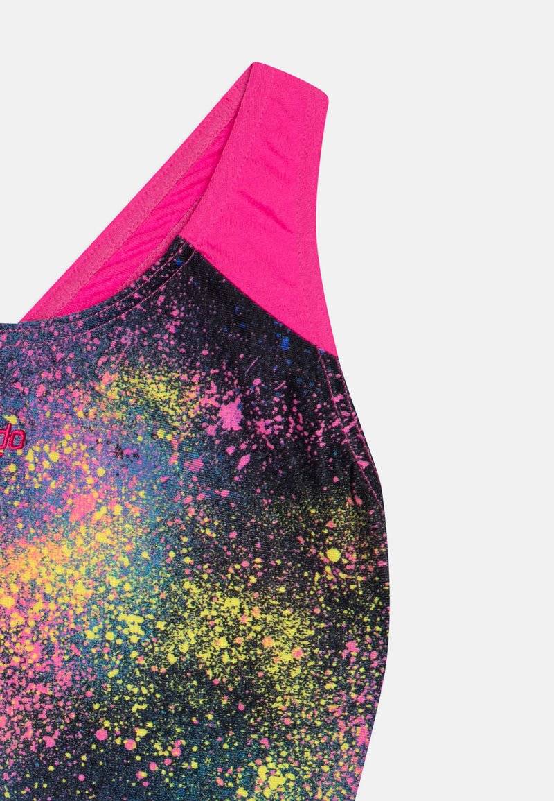 Speedo Speedo GIRLS DIGITAL SPLASHBACK - Swimsuit - black/flare pink/bolt/lemon drizzle Hotsell