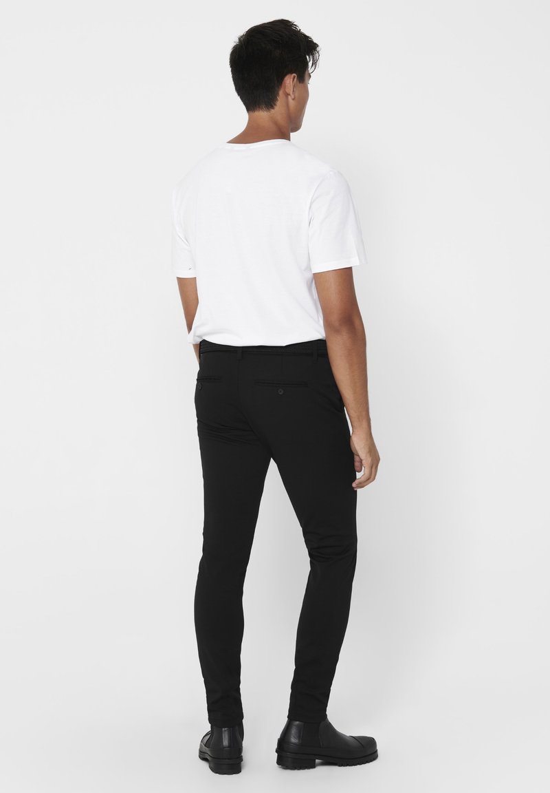 Only & Sons Only & Sons ONSMARK - Chinos - black Exklusivangebot
